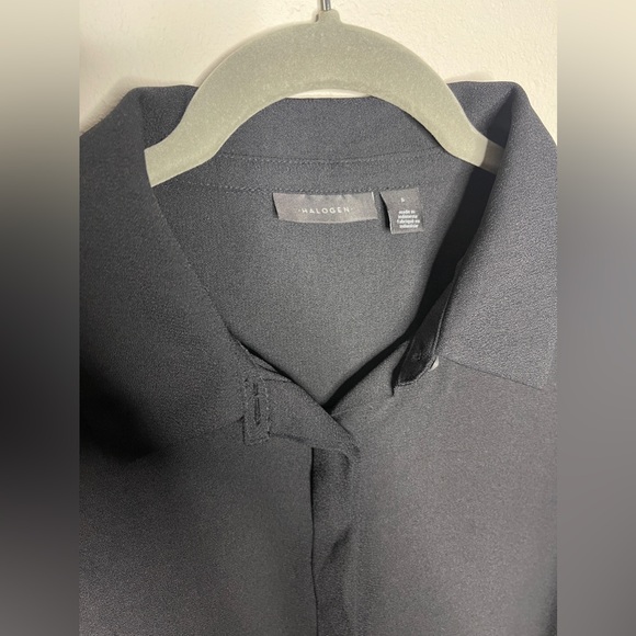 Black Halogen long sleeve button down shirt - Picture 6 of 8